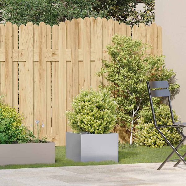 vidaXL Záhradný kvetináč 40x40x30 cm, pozinkovaná oceľ