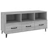 vidaXL TV skrinka siv&yacute; dub sonoma 102x35x50 cm spracovan&eacute; drevo
