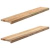 vidaXL Okenn&yacute; parapet 2 ks 120x20x2 cm neo&scaron;etren&yacute; dubov&yacute; mas&iacute;v