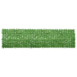 vidaXL Balk&oacute;nov&aacute; mark&iacute;za so zelen&yacute;mi listami 400x100 cm