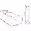 vidaXL Skladacia kempingov&aacute; posteľ 2 pcs Zelen&aacute; 193 x 69 x 45 cm