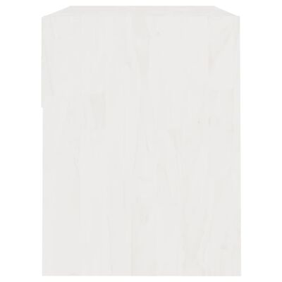 vidaXL Nočný stolík biely 40x31x40 cm borovicový masív
