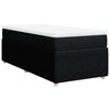 vidaXL Posteľn&yacute; r&aacute;m boxspring s matracom čierny 90x190 cm l&aacute;tka