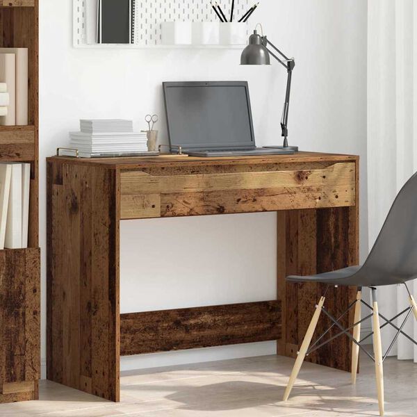 vidaXL St&ocirc;l so z&aacute;suvkou Star&eacute; drevo 100 x 50 x 78 cm Kompozitn&eacute; drevo