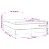 vidaXL Boxspring posteľ s matracom a LED, čierna 120x190 cm, l&aacute;tka