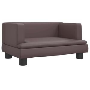 vidaXL Pelech pre psa hned&yacute; 60x40x30 cm umel&aacute; koža