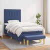 vidaXL Boxspring posteľ s matracom modr&aacute; 100x200 cm l&aacute;tka