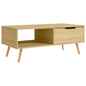 vidaXL Konferenčn&yacute; stol&iacute;k, dub sonoma 100x49,5x43 cm, kompozitn&eacute; drevo