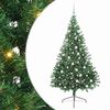 vidaXL Umel&yacute; predsvieten&yacute; vianočn&yacute; stromček Zelen&aacute; 180 cm PVC