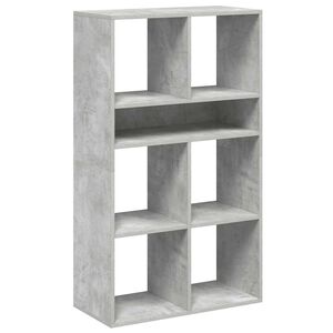 vidaXL Knižnica bet&oacute;nov&aacute; siv&aacute; 66x31x112 cm kompozitn&eacute; drevo