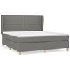 vidaXL Boxspring posteľ s matracom tmavosiv&aacute; 160x200 cm l&aacute;tka