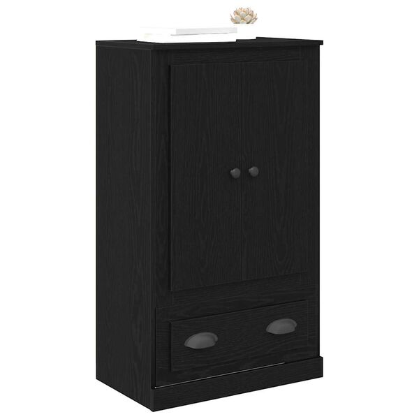 vidaXL Highboard Čierny dub 60 x 35,5 x 103,5 cm Kompozitn&eacute; drevo