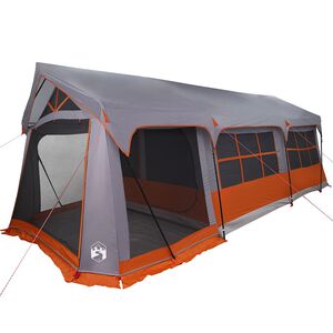 vidaXL Rodinn&yacute; stan 620 x 322 x 240 cm Polyester &Scaron;ed&aacute; a oranžov&aacute;