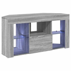 vidaXL Rohov&yacute; LED TV kabinet 100 x 40 x 50 cm Siv&yacute; Sonoma