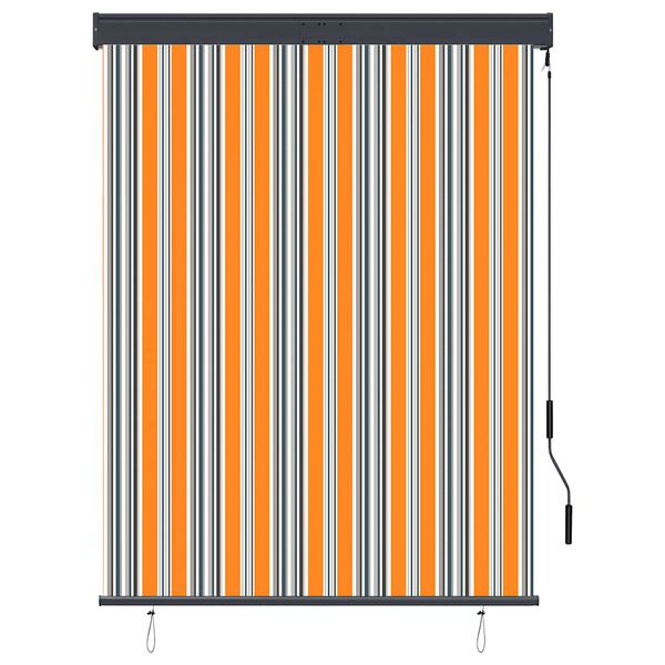 vidaXL Vonkaj&scaron;ia zatemňovacia roleta 120x250 cm žlt&aacute; a modr&aacute;