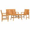 vidaXL Z&aacute;hradn&yacute; lounge set 4 ks Hned&aacute; Pevn&eacute; ak&aacute;ciov&eacute; drevo