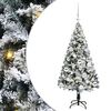 vidaXL Umel&yacute; vianočn&yacute; stromček Biela 120 cm PVC a Oceľ a Plast