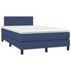 vidaXL Boxspring posteľ s matracom modr&aacute; 120x200 cm l&aacute;tka
