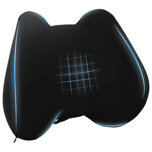 vidaXL Vank&uacute;&scaron; na chrb&aacute;t Čierny Pam&auml;ťov&aacute; pena 40 x 32 x 13 cm