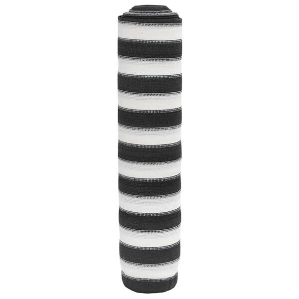 vidaXL Tieniaca sieť antracitovo-biela 2x10 m HDPE 75 g/m&sup2;