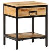 vidaXL Nočný stolík so zásuvkou Hnedá 40 x 35 x 50 cm Mangový masív