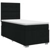 vidaXL Posteľ boxspring s matracom Čierna 80 x 200 cm L&aacute;tka