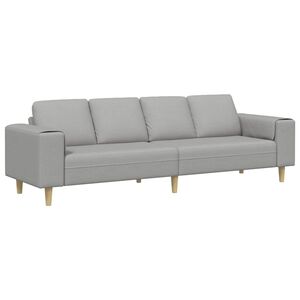 vidaXL Pohovka do ob&yacute;vačky Obl&aacute; &scaron;ed&aacute; 250 x 77 x 76 cm Polyester