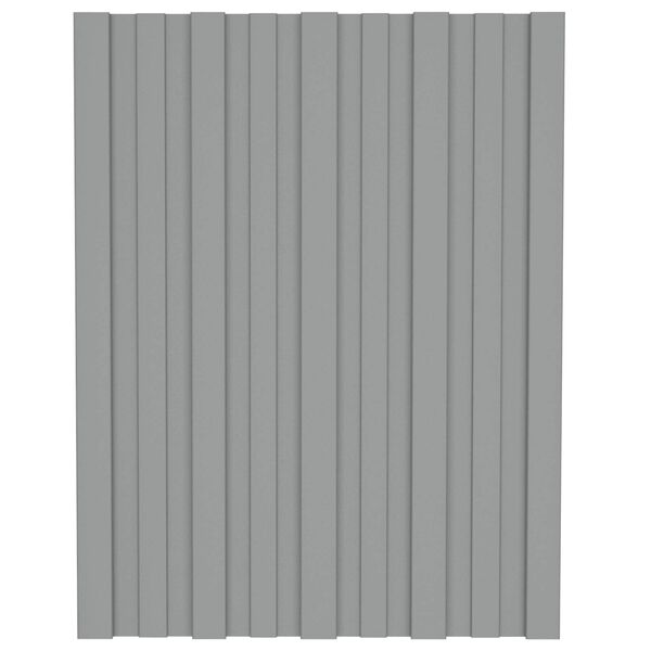 vidaXL Stre&scaron;n&yacute; panel 36 pcs Biely 60 x 45 cm Pozinkovan&aacute; oceľ