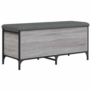 vidaXL &Uacute;ložn&aacute; lavička siv&aacute; sonoma 102x42x45 cm kompozitn&eacute; drevo