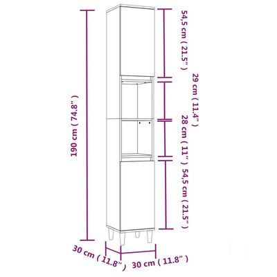 vidaXL 4-dielna sada kúpeľňového nábytku biela kompozitné drevo