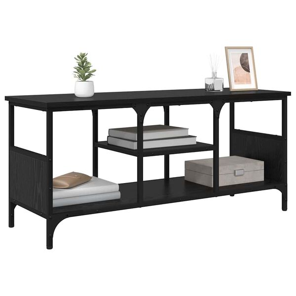 vidaXL TV skrinka Čierny dub 100 x 35 x 45 cm