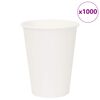 vidaXL Papierov&eacute; &scaron;&aacute;lky na k&aacute;vu 1000 ks 12oz 300ml biela