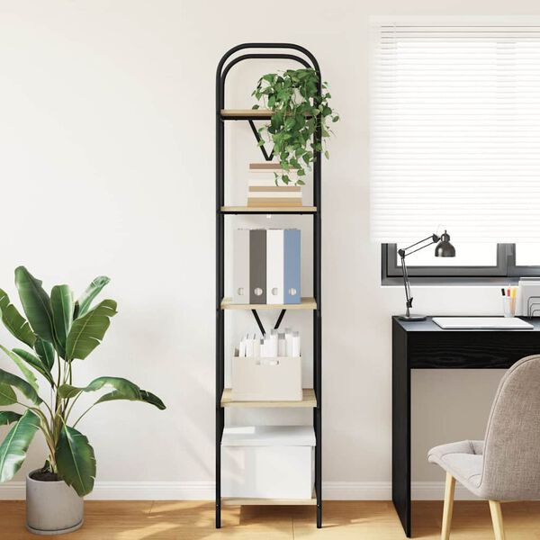 vidaXL Reg&aacute;l na knihy Sonoma dub 40 x 30 x 183 cm Kompozitn&eacute; drevo