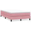 vidaXL Box Spring Posteľ bez matraca Ružov&aacute; 120x220 cm Zamat