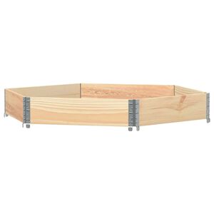 vidaXL Vyv&yacute;&scaron;en&yacute; z&aacute;hon, &scaron;esťhran 160x160 cm, borovicov&yacute; mas&iacute;v