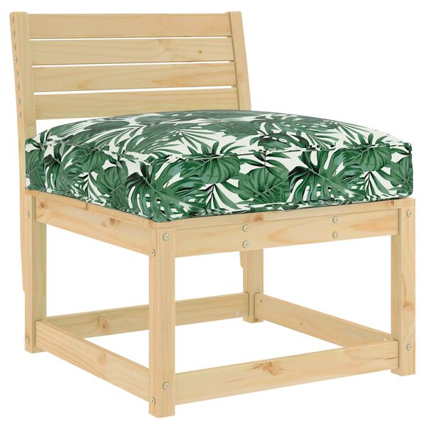 vidaXL Podložka List Vzor listov 70 x 70 x 12 cm Oxfordsk&aacute; l&aacute;tka