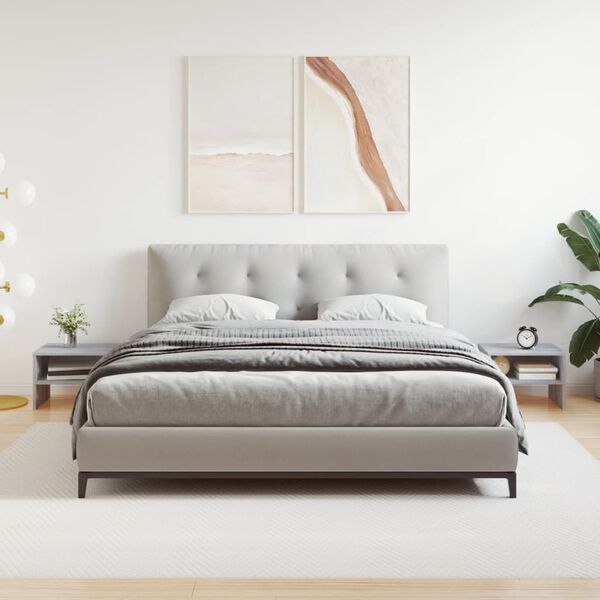 vidaXL Nočn&eacute; stol&iacute;ky 2 ks siv&yacute; dub sonoma 40x30x30 cm spracovan&eacute; drevo