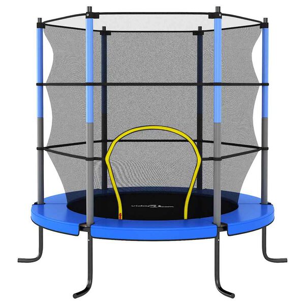 vidaXL Trampol&iacute;na s bezpečnostnou sieťou okr&uacute;hla 140x160 cm modr&aacute;