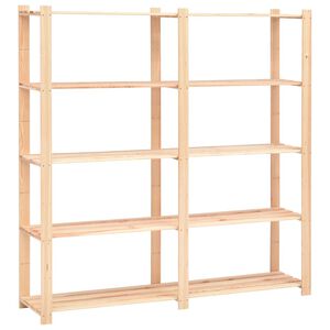 vidaXL Reg&aacute;l s 5 policami 170x38x170 cm, borovicov&yacute; mas&iacute;v 500 kg