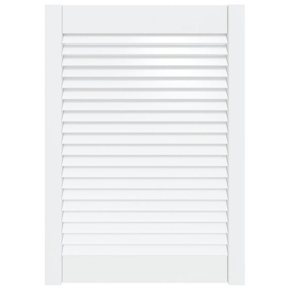 vidaXL Lamelové dvierka na skrinku, biele 69x49,4 cm, borovica