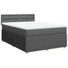 vidaXL Boxspring posteľ s matracom tmavosiv&aacute; 160x200 cm l&aacute;tka