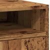 vidaXL Skrinka s kolieskami Old Wood 33x38x60 cm Engineered Wood