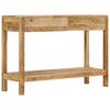 vidaXL Konzolov&yacute; stol&iacute;k s 2 z&aacute;suvkami 110x35x75 cm mangovn&iacute;kov&yacute; mas&iacute;v