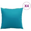 vidaXL Vank&uacute;&scaron;e na pohovku 4 ks modr&eacute; 60x60 cm l&aacute;tkov&eacute;