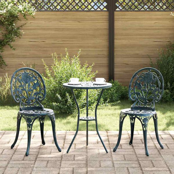 vidaXL Z&aacute;hradn&yacute; bistro set 3 pcs Zelen&aacute; Hlin&iacute;k