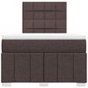 vidaXL Boxspring posteľ s matracom tmavohned&aacute; 120x190 cm l&aacute;tka