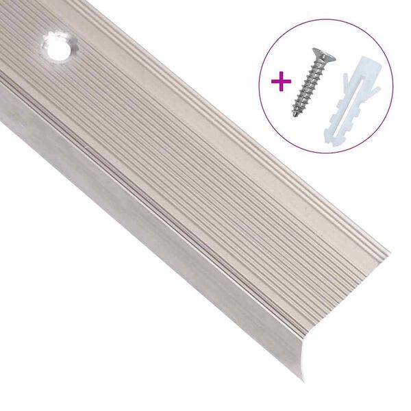 vidaXL Schodov&eacute; li&scaron;ty v tvare L 15 ks hlin&iacute;k 100 cm champagne