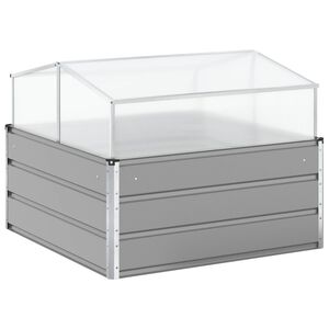 vidaXL Hrant&iacute;k Svetlosiv&aacute; 100 x 100 x 77 cm Pozinkovan&aacute; oceľ