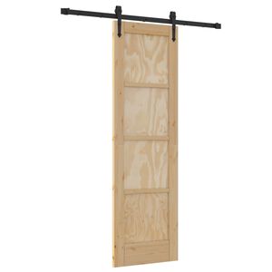 vidaXL Posuvn&eacute; dvere ORKDAL 61 x 198,5 cm Borovicov&yacute; mas&iacute;v Pr&iacute;rodn&aacute;