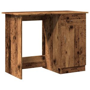 vidaXL P&iacute;sac&iacute; st&ocirc;l, star&eacute; drevo 100x50x76 cm, kompozitn&eacute; drevo